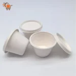 60 ml Bagasse-Saucenbecher mit Deckel