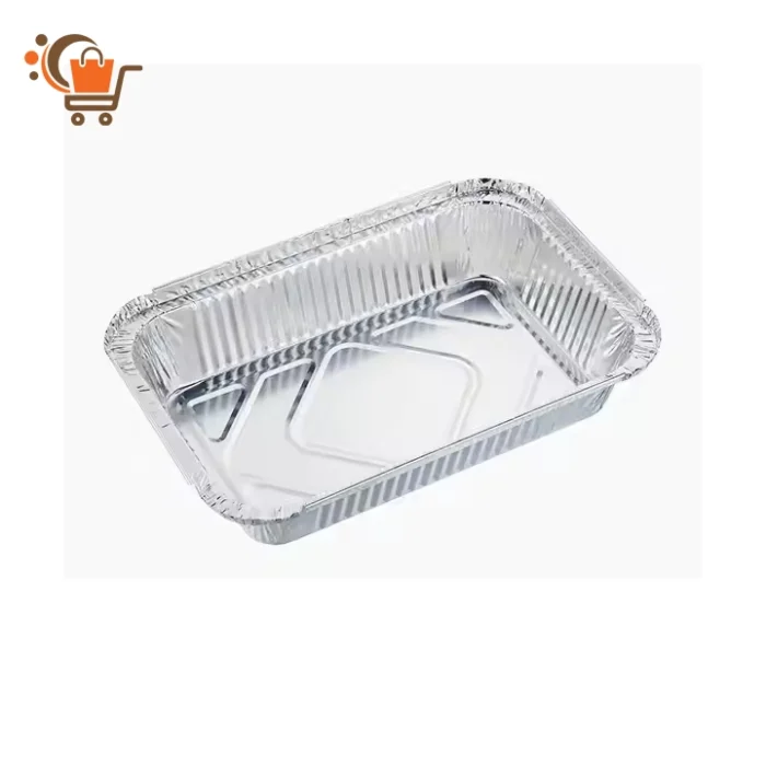 Offen dargestellte 250 ml Aluminium Menüschale